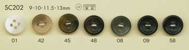 SC202 DAIYA BUTTONS 耐冲击HYPER DURABLE系列 仿水牛角聚酯纤维纽扣