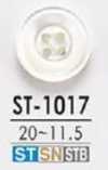 ST1017 高瀬贝制 表面四孔·有光泽纽扣