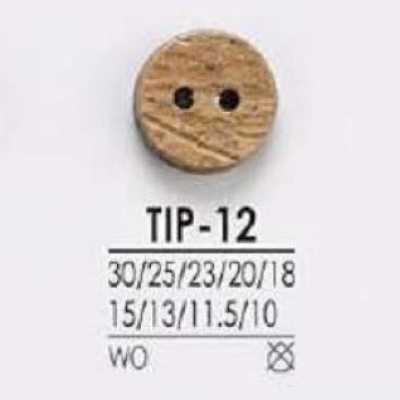 TIP12 木制 正面两孔纽扣