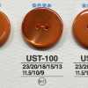 USB100 天然材料 染色 黑蝶贝制 正面2孔 有光泽纽扣