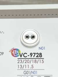 VC9728 染色用两孔气眼扣纽扣 爱丽丝纽扣 更多图片