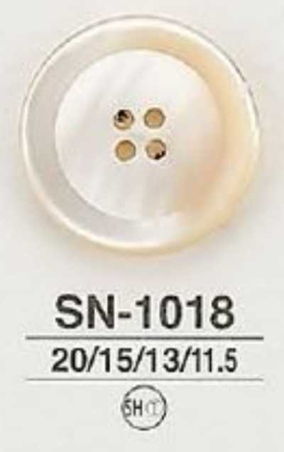 SN1018 高濑贝壳制 表面四孔亮光纽扣