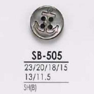 SB505 黑蝶贝制四孔明眼纽扣