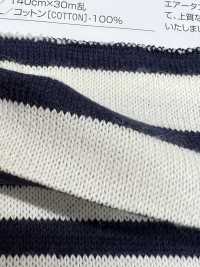 409 天竺平针织物棉布染色横条纹[面料] VANCET 更多图片