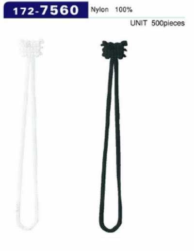172-7560 扣襻 绳线型 全长73mm（500个装）