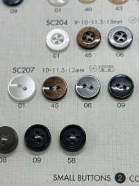 SC207 DAIYA BUTTONS 防震超耐用""系列仿贝壳聚酯纤维纽扣" Osaka Plastic Industries（DAIYA BUTTON） 更多图片