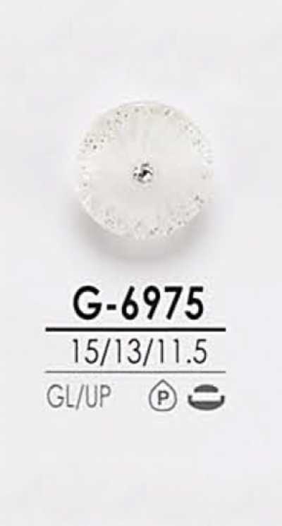 G6975 染色用 发卷风格 水晶石纽扣
