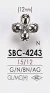 SBC4243 花朵图形元素金属纽扣