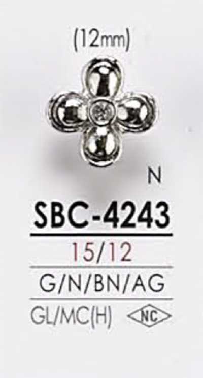 SBC4243 花形图案金属纽扣