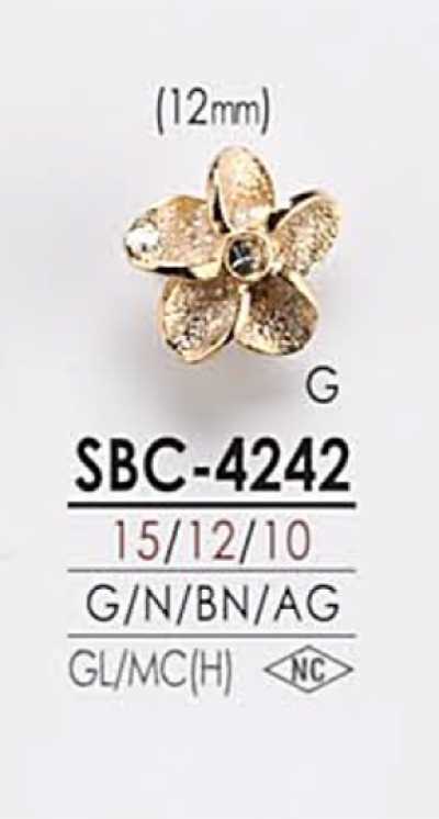 SBC4242 花朵图形元素 金属纽扣