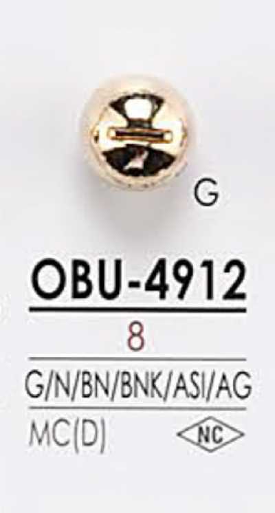 OBU4912 螺丝图形元素金属纽扣