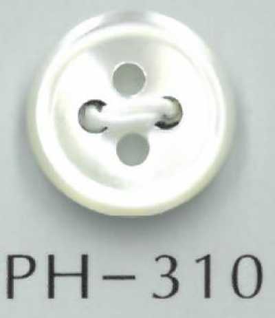 PH310 四孔带边贝壳纽扣