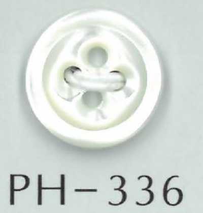 PH336 四孔四叶草风贝壳纽扣