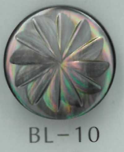 BL-10 花纹金属有脚贝壳纽扣