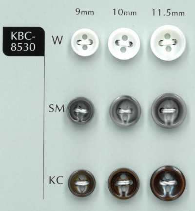 KBC-8530 4孔3MM厚凹面贝壳纽扣