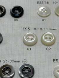 ES5 DAIYA BUTTONS纽扣聚酯纤维仿贝壳 Osaka Plastic Industries（DAIYA BUTTON） 更多图片