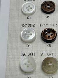 SC206 DAIYA BUTTONS 防震超耐用""系列仿贝壳聚酯纤维纽扣" Osaka Plastic Industries（DAIYA BUTTON） 更多图片