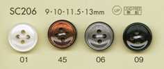 SC206 DAIYA BUTTONS 耐冲击HYPER DURABLE""系列 仿贝壳聚酯纤维纽扣""