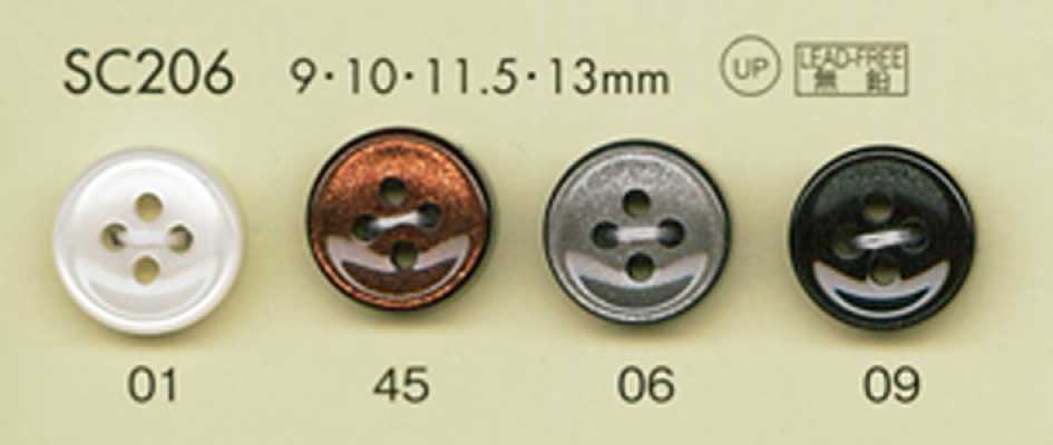 SC206 DAIYA BUTTONS 耐冲击HYPER DURABLE""系列 仿贝壳聚酯纤维纽扣""