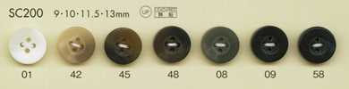 SC200 DAIYA BUTTONS 耐冲击HYPER DURABLE""系列 水牛纹聚酯纤维纽扣""