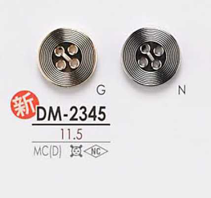 DM2345 四孔金属纽扣