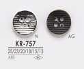 KR757 四孔金属纽扣