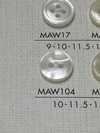MAW104 DAIYA BUTTONS纽扣聚酯纤维仿贝壳 Osaka Plastic Industries（DAIYA BUTTON） 更多图片