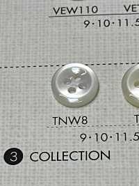 TNW8 DAIYA BUTTONS 耐热仿贝壳聚酯纤维纽扣 Osaka Plastic Industries（DAIYA BUTTON） 更多图片