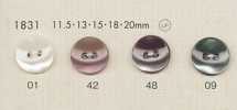 1831 DAIYA BUTTONS 仿贝壳聚酯纤维纽扣