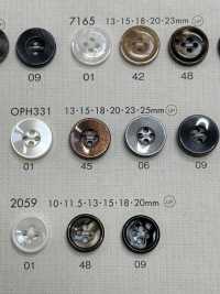 OPH331 DAIYA BUTTONS仿贝壳聚酯纤维纽扣 Osaka Plastic Industries（DAIYA BUTTON） 更多图片