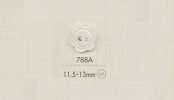 788A DAIYA BUTTONS 两孔聚酯纤维纽扣（花形）