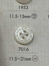 7016 DAIYA BUTTONS 四孔聚酯纤维纽扣（波浪纹） 大阪纽扣（DAIYA BUTTON） 更多图片