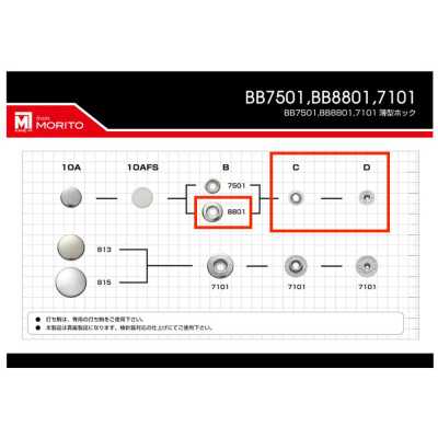 8801 8801B/C/D 下部零件（套筒/子扣/柱钉套装）