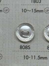 808S DAIYA BUTTONS 两孔纽扣聚酯纤维仿贝壳 Osaka Plastic Industries（DAIYA BUTTON） 更多图片