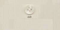 448 DAIYA BUTTONS 四孔仿水牛角聚酯纤维纽扣(白)