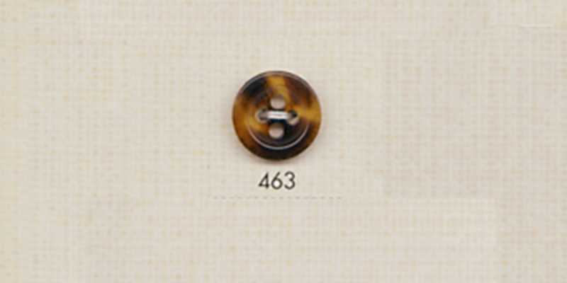 463 DAIYA BUTTONS 四孔水牛风聚酯纤维纽扣（棕色）