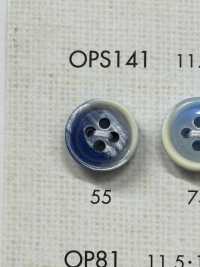 OPS141 彩色4纽扣聚酯纤维纽扣 Osaka Plastic Industries（DAIYA BUTTON） 更多图片