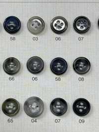 OP80 彩色水牛风格 4 孔聚酯纤维纽扣 Osaka Plastic Industries（DAIYA BUTTON） 更多图片
