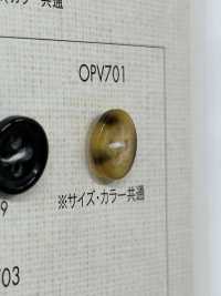OPV701 适用于衬衫和夹克的布法罗风格聚酯纤维纽扣 Osaka Plastic Industries（DAIYA BUTTON） 更多图片