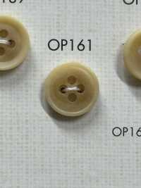 OP161 优雅的水牛风格 4 孔聚酯纤维纽扣 Osaka Plastic Industries（DAIYA BUTTON） 更多图片