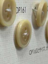 OP161 优雅的水牛风格 4 孔聚酯纤维纽扣 Osaka Plastic Industries（DAIYA BUTTON） 更多图片