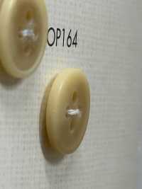OP164 优雅水牛风格 4 孔聚酯纤维纽扣 Osaka Plastic Industries（DAIYA BUTTON） 更多图片