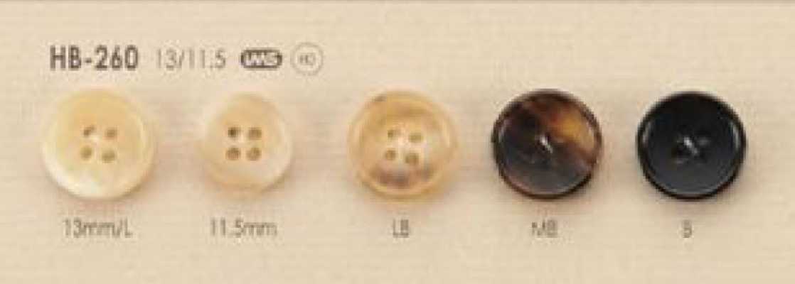 HB-260 天然材料 小号 水牛 四孔 纽扣