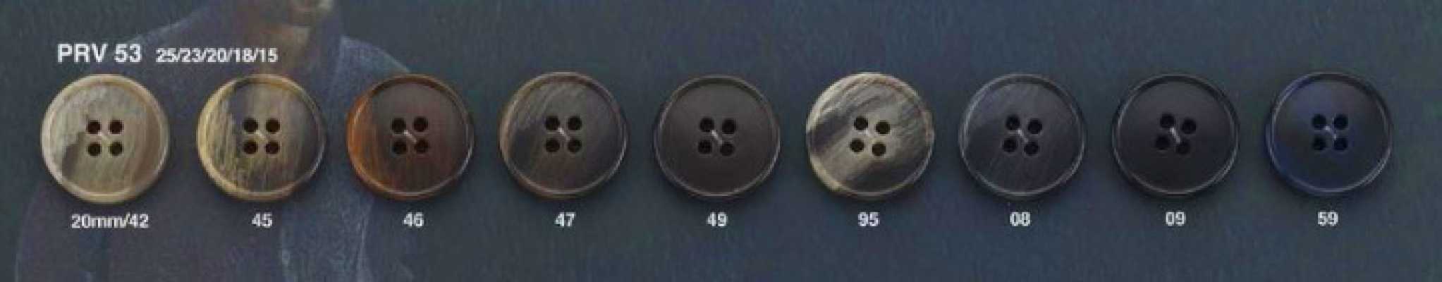 PRV53 可持续 牛角调 4孔纽扣