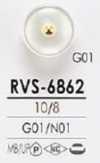RVS6862 用于染色针卷曲色调金属球纽扣