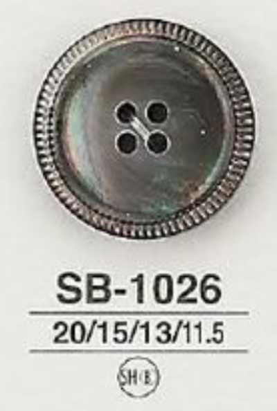 SB-1026 黑蝶贝制 正面四孔·光面纽扣