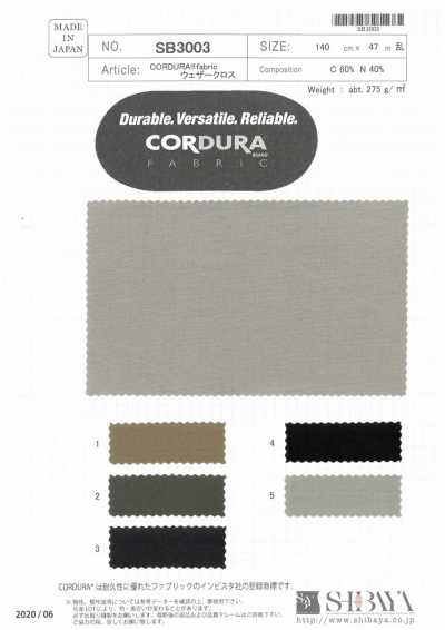 SB3003 CORDURA®面料 防雨帆布
