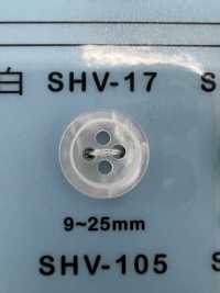 SHV17 4孔镶边贝壳纽扣纽扣 大阪纽扣（DAIYA BUTTON） 更多图片