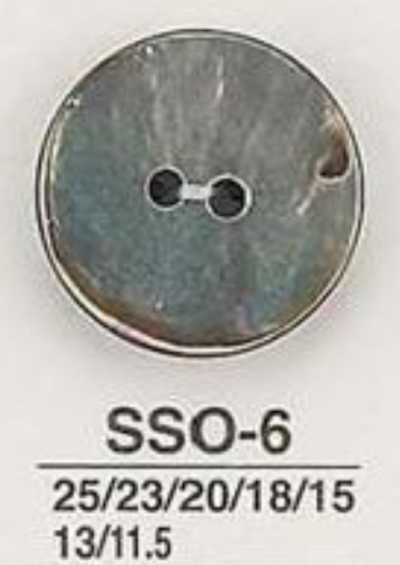 SSO6 天然材料 贝壳制 两孔光面纽扣