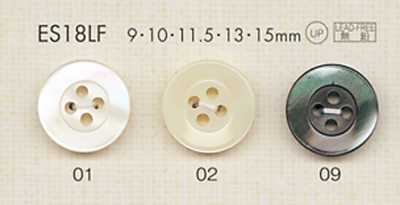 ES18LF DAIYA BUTTONS 四眼仿贝壳聚酯纤维纽扣